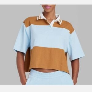 NWT Plus Size Cropped Polo